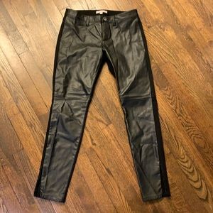 Banana republic half leather pants